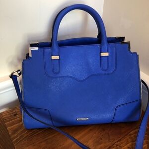 Rebecca Minkoff Amorous Blue Leather Satchel